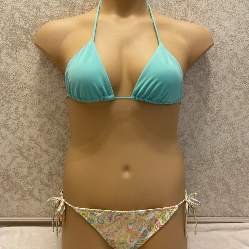 Victoria's Secret Seafoam and Paisley Bikini